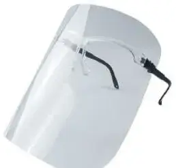 Telescopic-Leg Face Shield